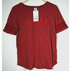 Iowa State Cyclones Women Small NCAA Venley Cardinal Red‎ T-Shirt NEW